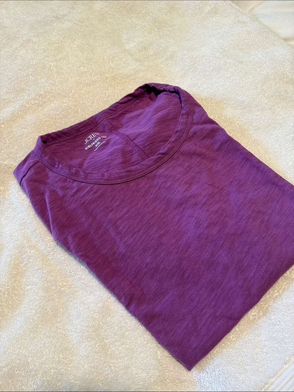J. Crew Magenta Short Sleeve Crewneck Tee